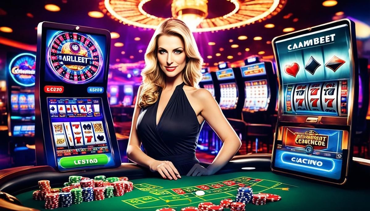Tampilan permainan sepak bola langsung dan dealer meja di platform cengtoto